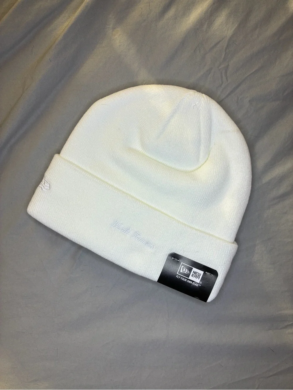 Supreme Kids White Embroidered Box Logo Beanie